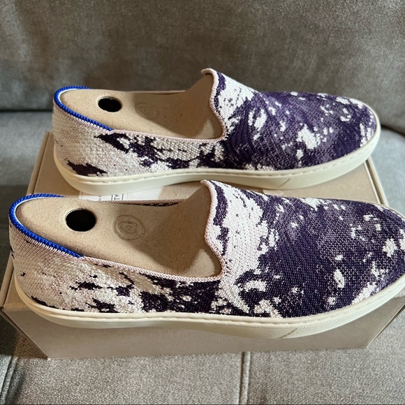 NWT Rare Retired Rothy’s Sneaker in Ocean Iris - Size 8 - Picture 4 of 10